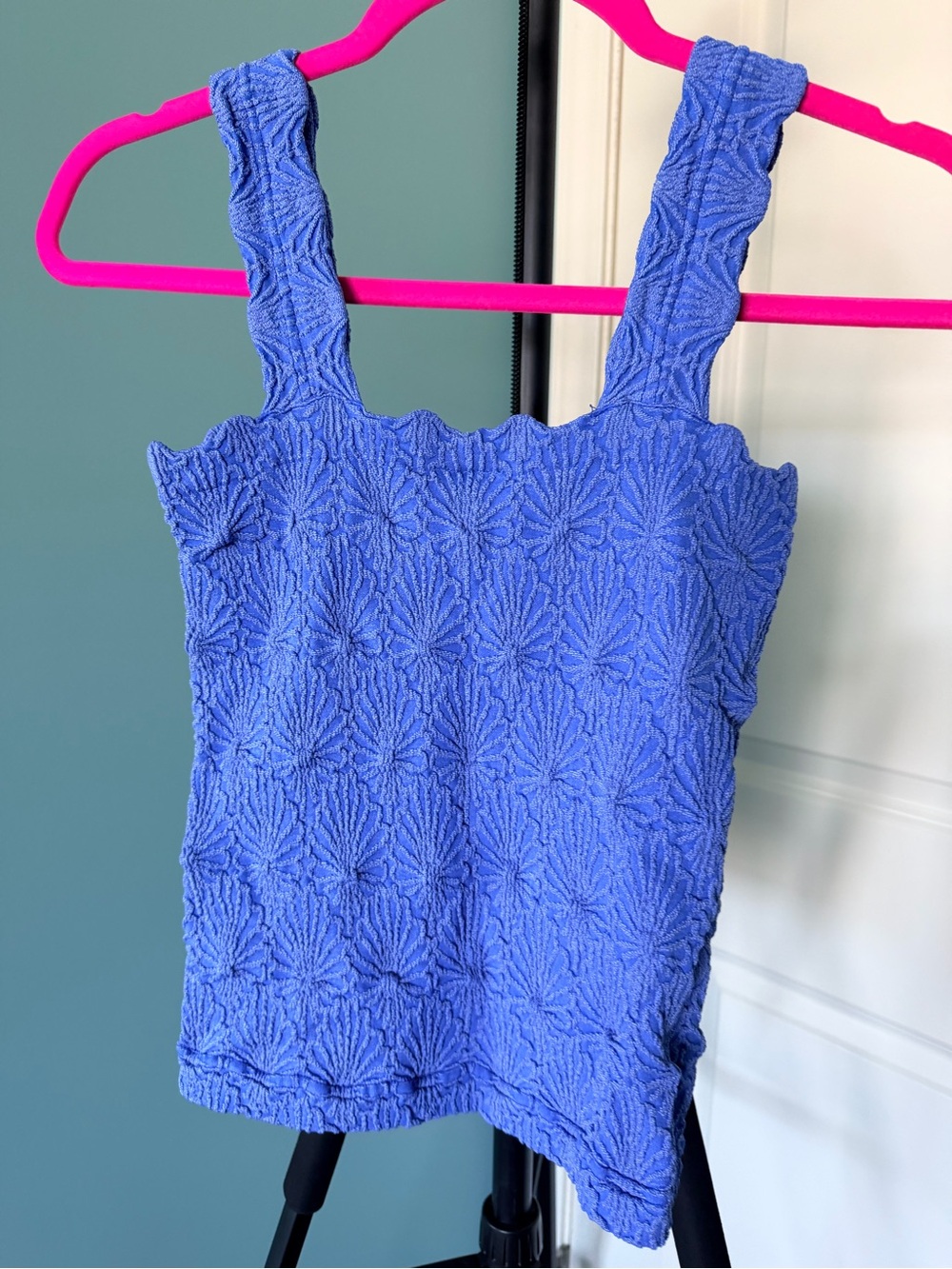 New Nikibiki Blue Textured Tank